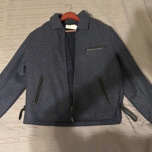 Taylor Stitch Monterey Bomber Jacket in Navy Wool